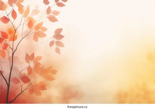 An illustration of a tree with red leaves on a white background