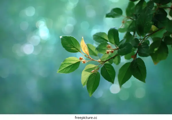 Fresh Spring Leaves in Soft Light