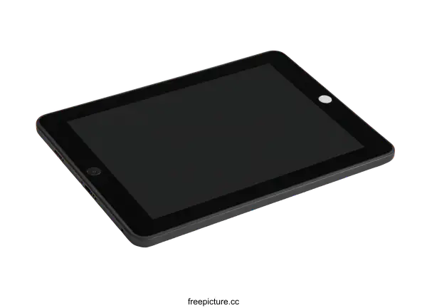[Transparent Background PNG]Black Tablet Device Display