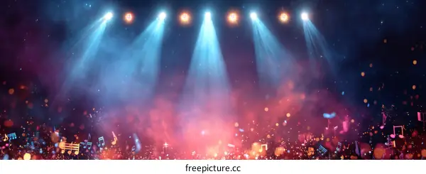 Stage Lighting with Sparkling Effects