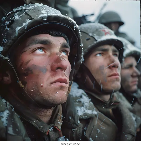 soviet soldiers in winter gear