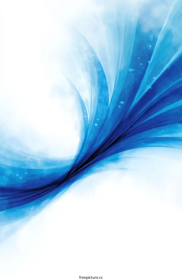 Abstract Blue Wave Background Design