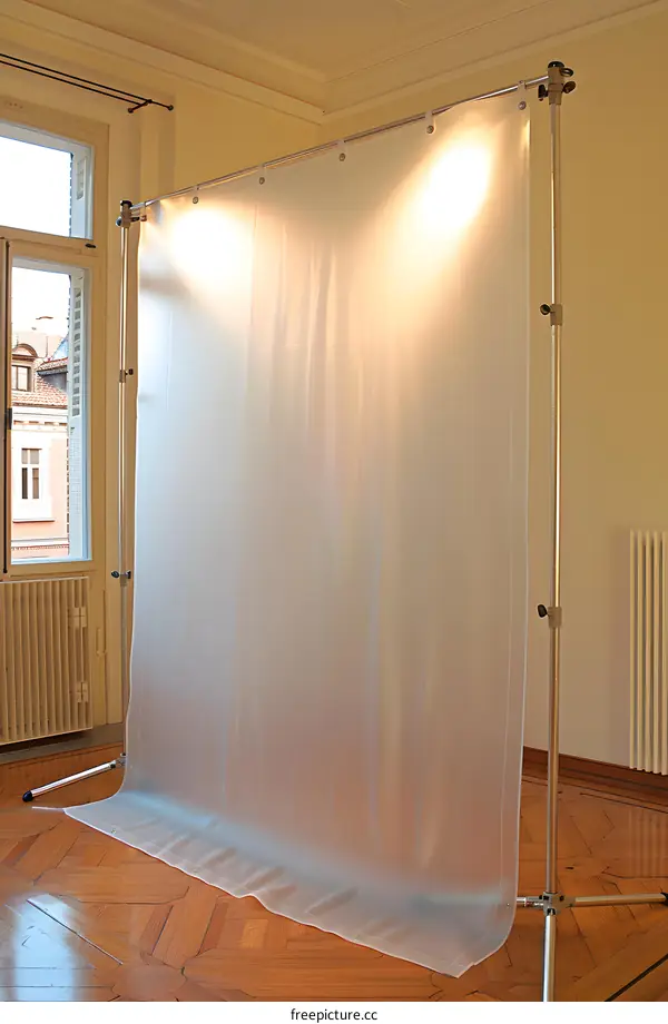 White Backdrop Photography Studio Setup With Lights