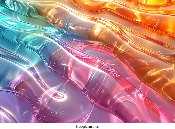 Abstract Colorful Swirls Background Design