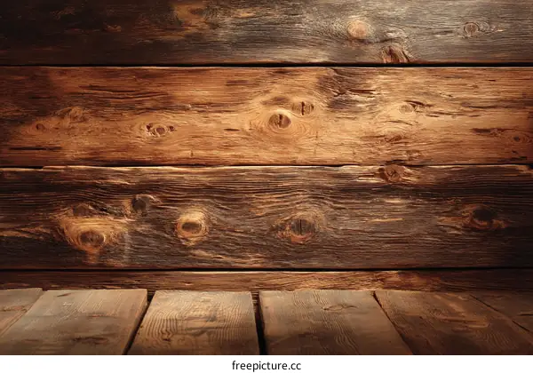 Rustic Wooden Wall and Floor Texture