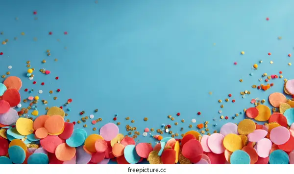 Colorful Confetti and Glitter Background