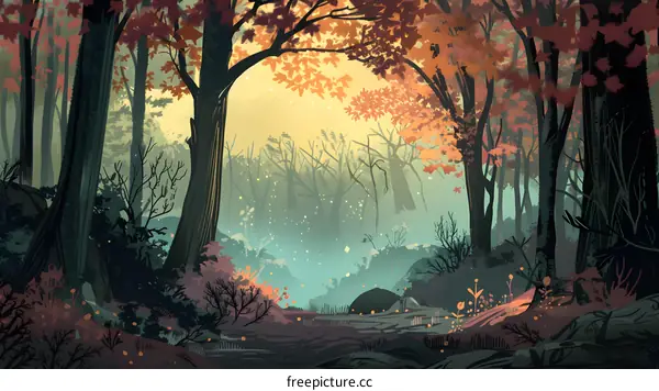Autumn Forest Illustration