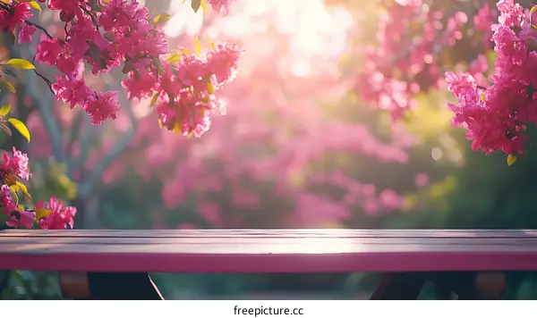 Pink Blossom Springtime Table Top
