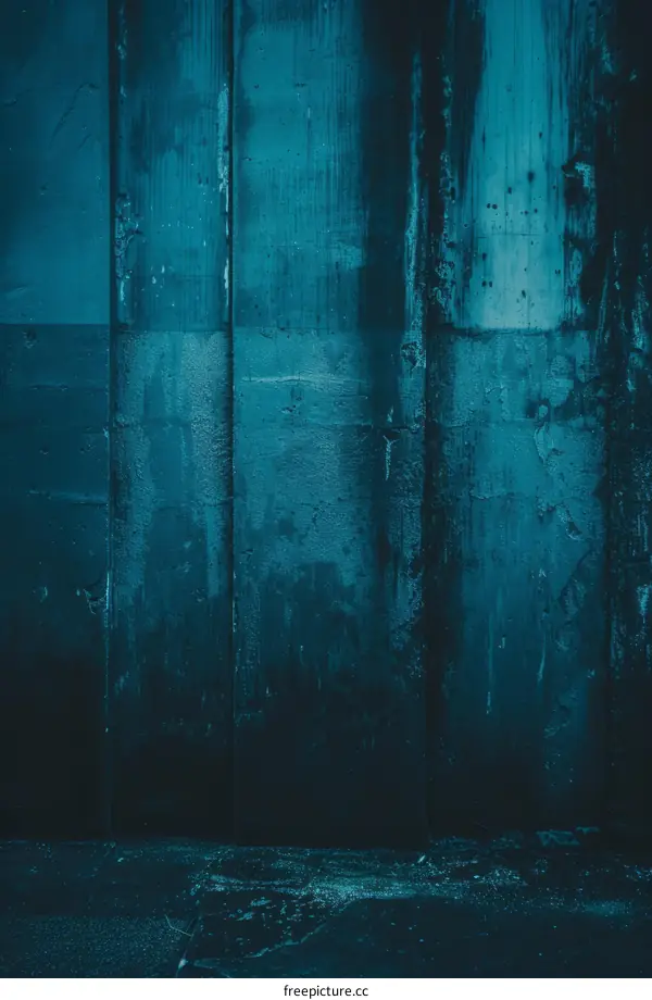 Dark Blue Grunge Wall Texture Background
