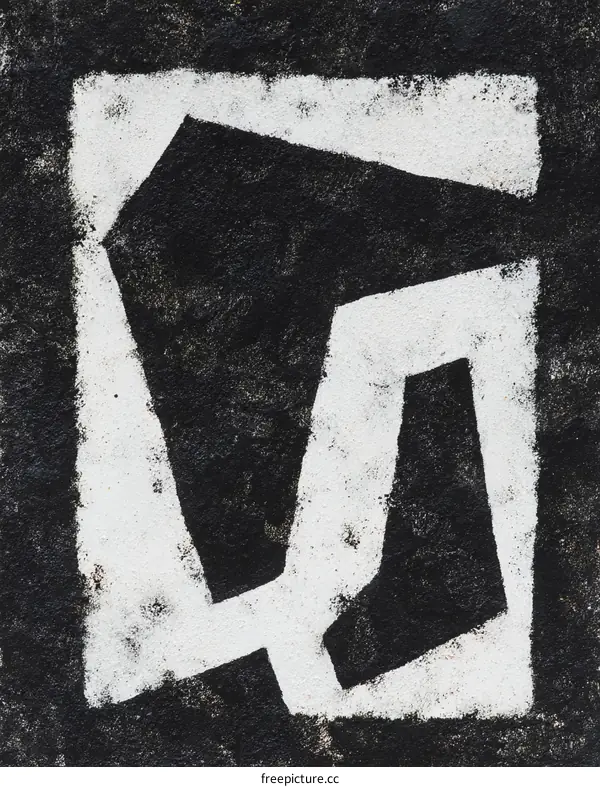 Abstract Geometric Shapes on Dark Background