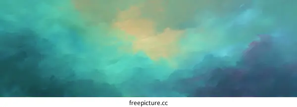 Abstract Colorful Sky Painting