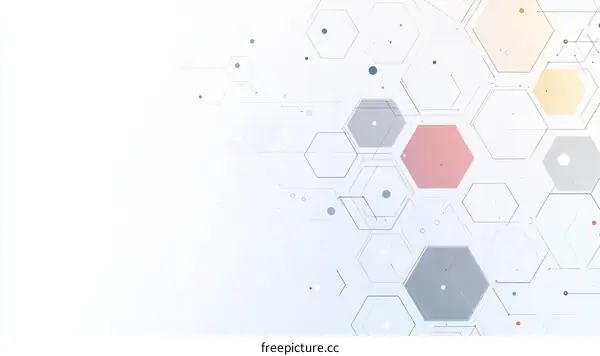 Abstract Geometric Hexagon Pattern Design