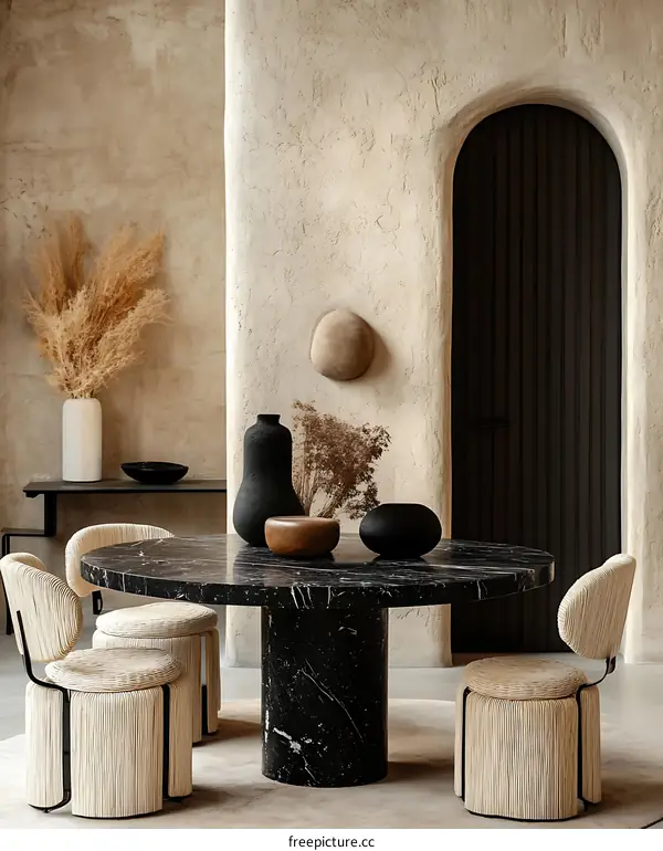 Modern Minimalist Dining Room Interior Design