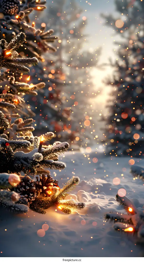 Christmas Snow Scene