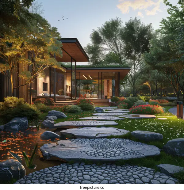 Serene Japanese-style House and Garden