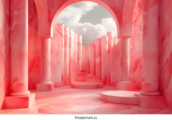 Pink Marble Archway