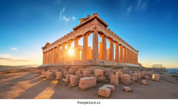 The Parthenon in Athens, Greece