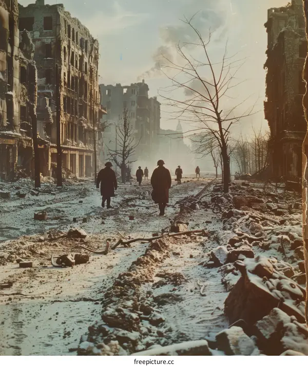 Post-war Berlin, Germany, 1945