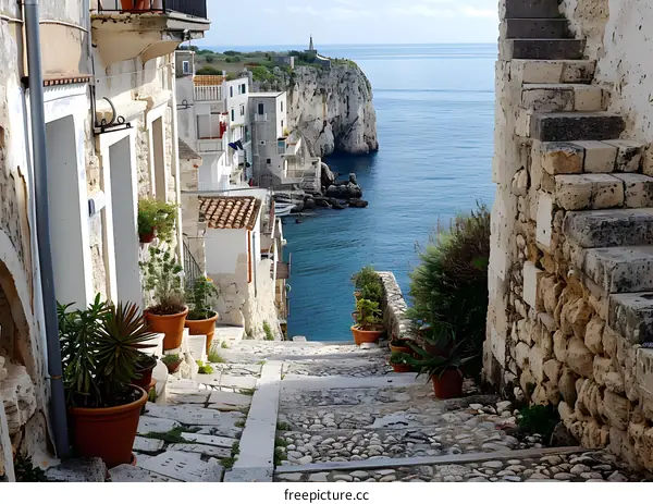 Steps to the Sea in Italian Village
