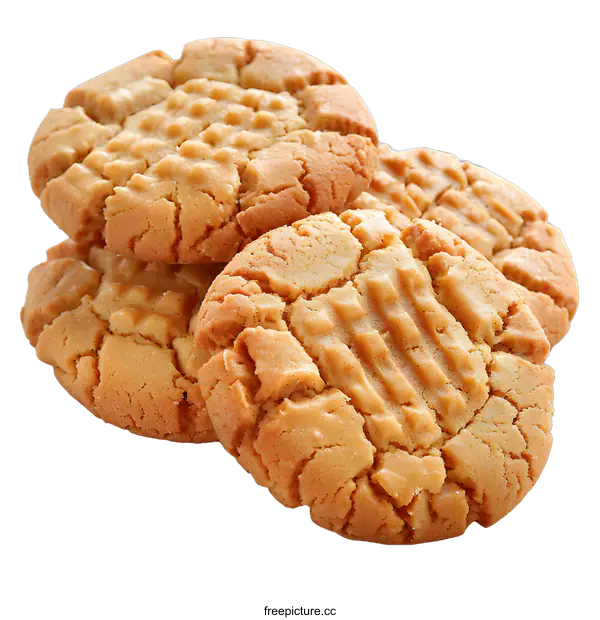 [Transparent Background PNG]Homemade peanut butter cookies