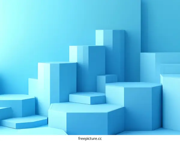 Abstract Geometric Shapes Display Background