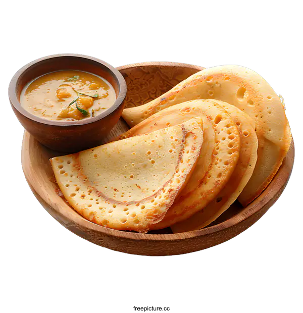 [Transparent Background PNG]Delicious homemade pancakes with sauce