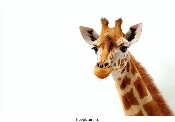 Close Up Portrait of a Giraffe