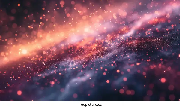 Mesmerizing Colors: Pink and Purple Glow in Space