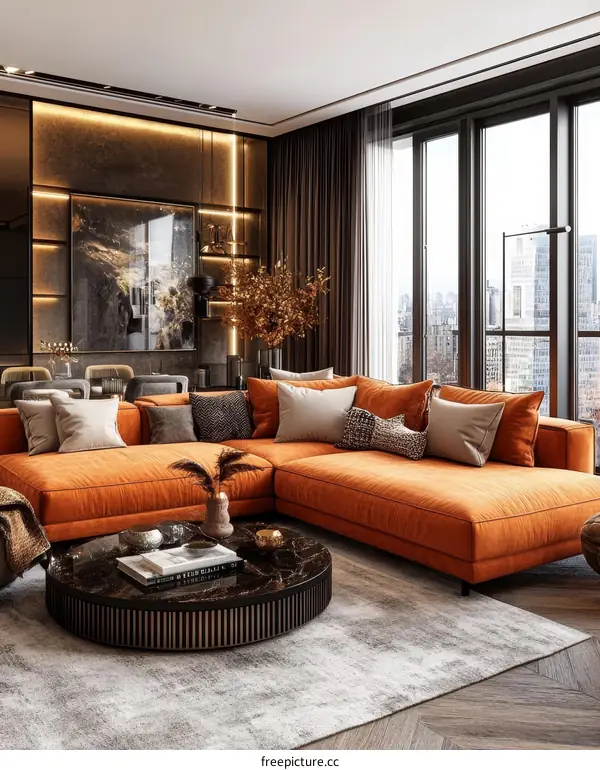 Modern Sophistication Living Room Design