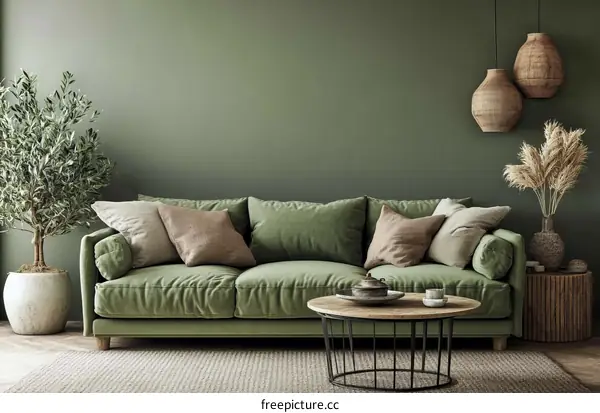 Modern Boho Living Room Interior Design