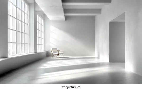 Modern Minimalist Empty Room Interior Design