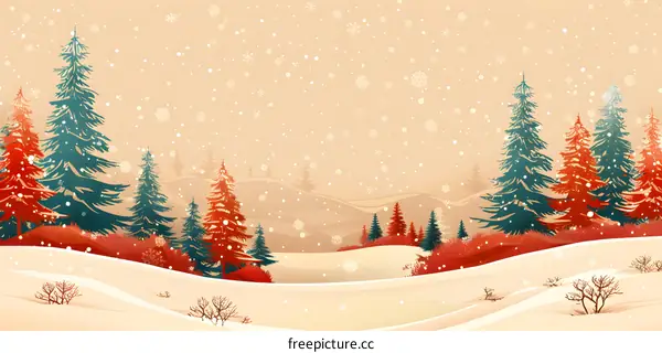 Snowy Winter Landscape