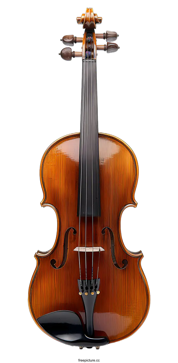 [Transparent Background PNG]A violin isolated on a white background