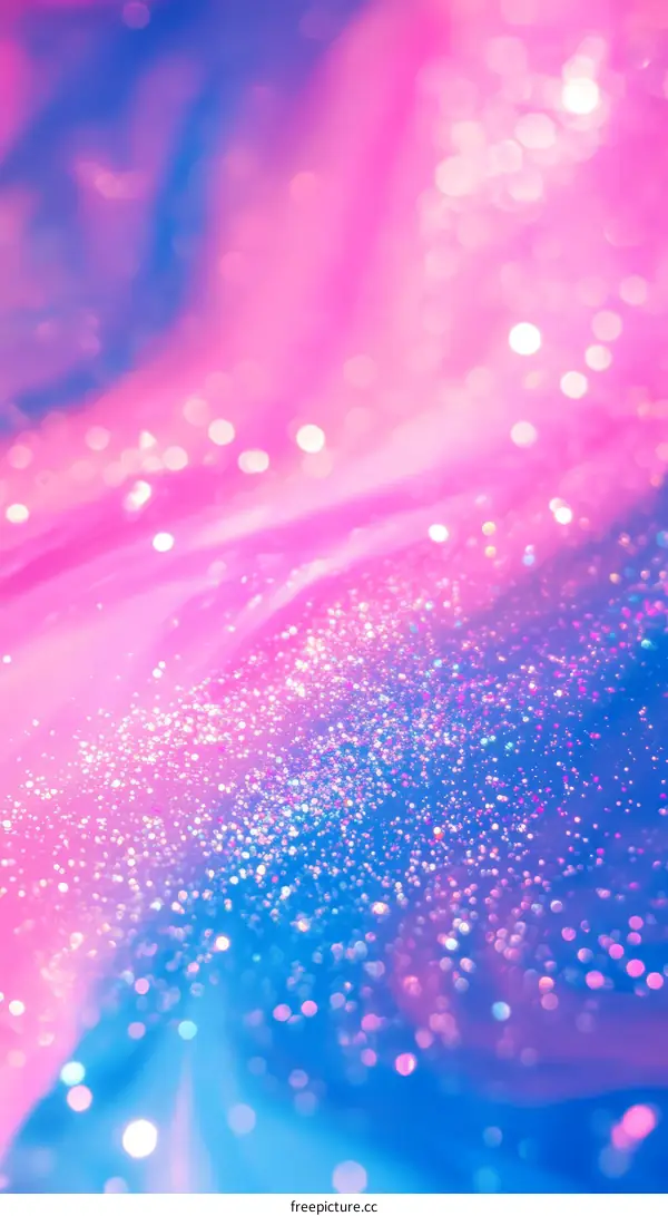 Beautiful Pink and Blue Glittery Background