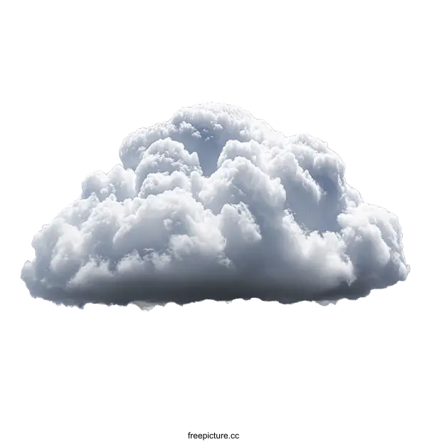 [Transparent Background PNG]Beautiful Fluffy Cumulus Cloud Image