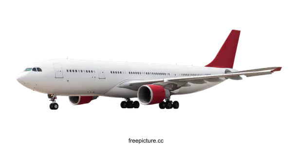 [Transparent Background PNG]Modern Airplane on Airport Runway