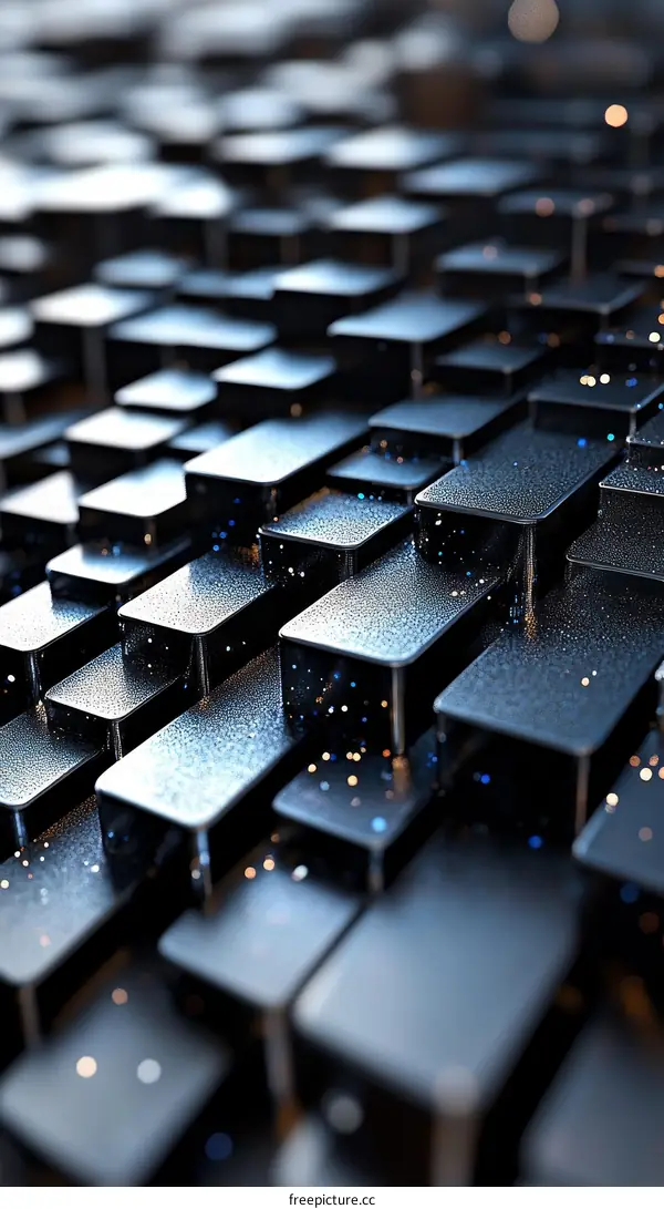 Abstract Geometric Blocks Background Design