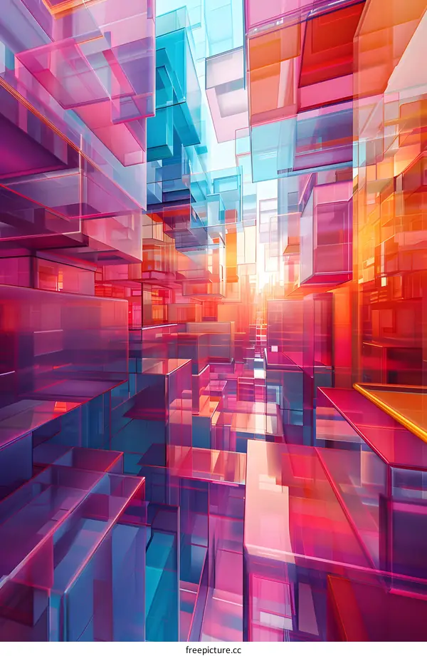 Abstract Colorful Geometric Background