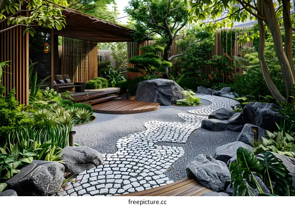 Japanese Zen garden