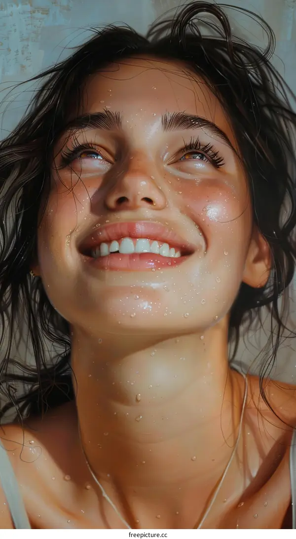 Close-up Portrait of a Smiling Woman
