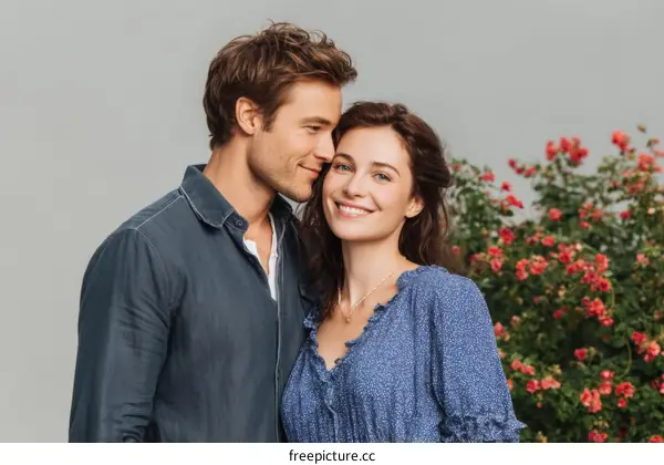 Couple Portrait in a Romantic Setting