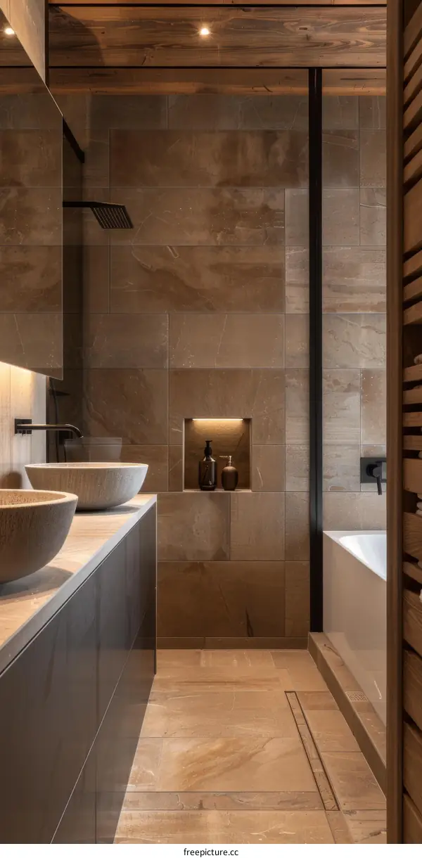 Modern Rustic Bathroom Interior Design