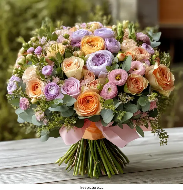 Colorful Flower Bouquet Arrangement