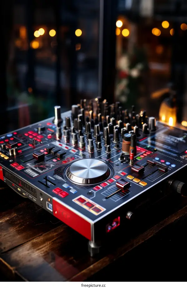 Red and Black DJ Controller