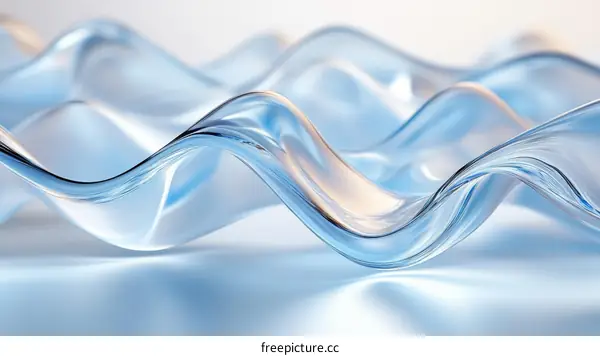Abstract Liquid Flowing Waves