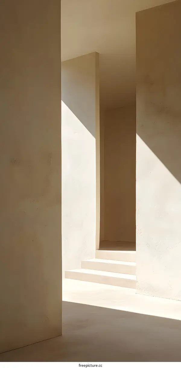 Minimalist Modern Architecture with Light and Shadow