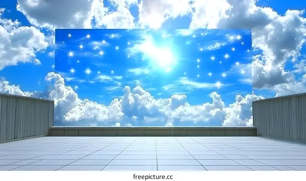 Beautiful Blue Sky With White Clouds