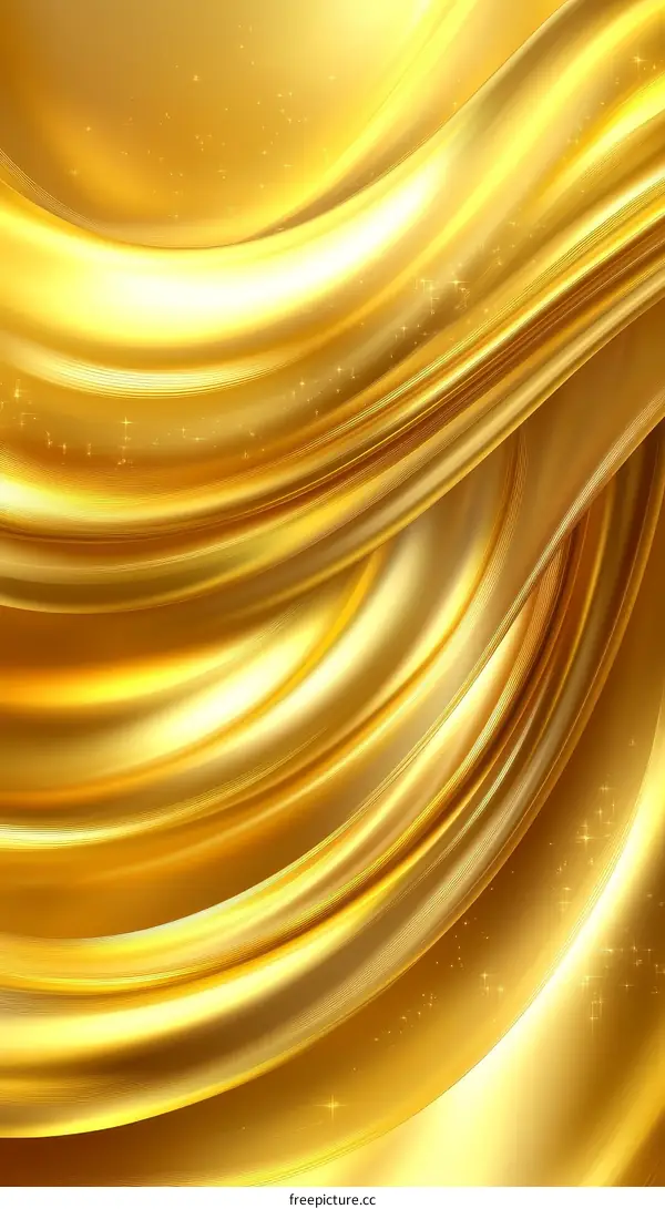 Abstract Gold Liquid Flow Background Design