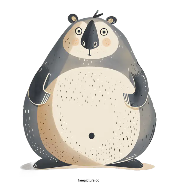 [Transparent Background PNG]Cute Cartoon Illustration of a Bear