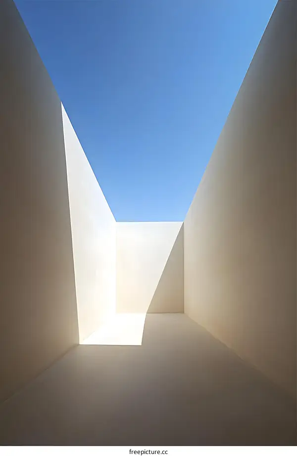 Modern Architecture Skylight Abstract Minimalist Interior Design